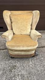 Vintage eenpersoons zetel, Huis en Inrichting, Fauteuils, Ophalen, Gebruikt