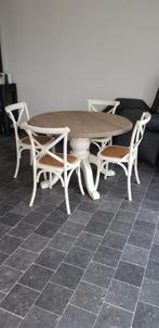 Buffetkast + eettafel + stoelen, Huis en Inrichting, Ophalen, Gebruikt, Landelijk, Met deur(en)
