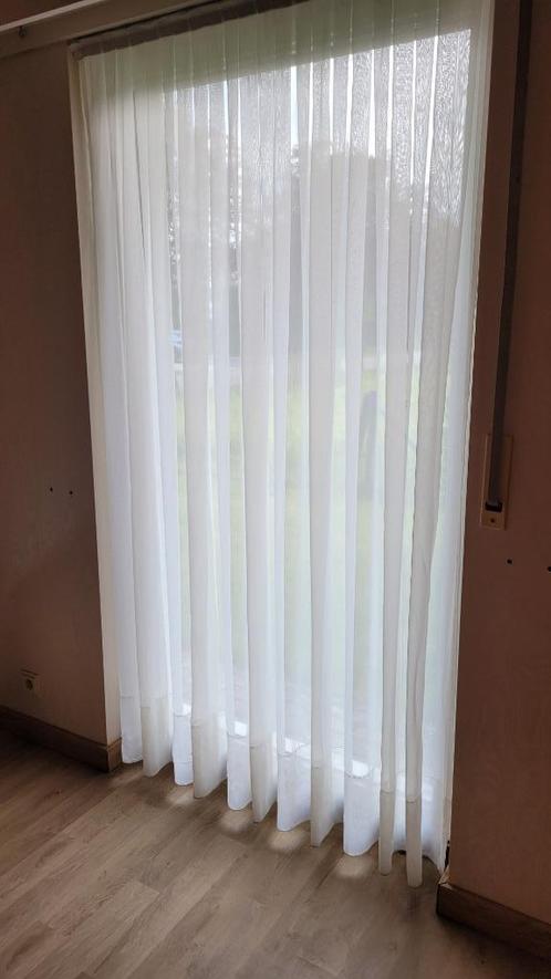 7 IDENTIEKE GORDIJNEN IN VOILE, Huis en Inrichting, Stoffering | Gordijnen en Lamellen, Gebruikt, 200 cm of meer, 100 tot 150 cm