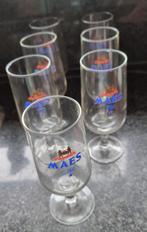 Maes glazen op voet, Verzamelen, Glas en Drinkglazen, Ophalen, Gebruikt, Bierglas