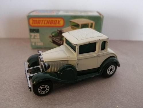 Lesney Matchbox Superfast #73 Model A Ford in doosje, Hobby en Vrije tijd, Modelauto's | Overige schalen, Zo goed als nieuw, Ophalen of Verzenden