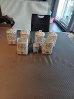 Porseleinen voorraadpotten in wit en blauw, Antiek en Kunst, Ophalen