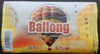 Bieretiket Ballong blond Brouwerij Boelens (12L7), Verzenden, Gebruikt