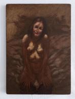 Schilderijtje/ Studie van Naakt - Olieverf, Ophalen of Verzenden