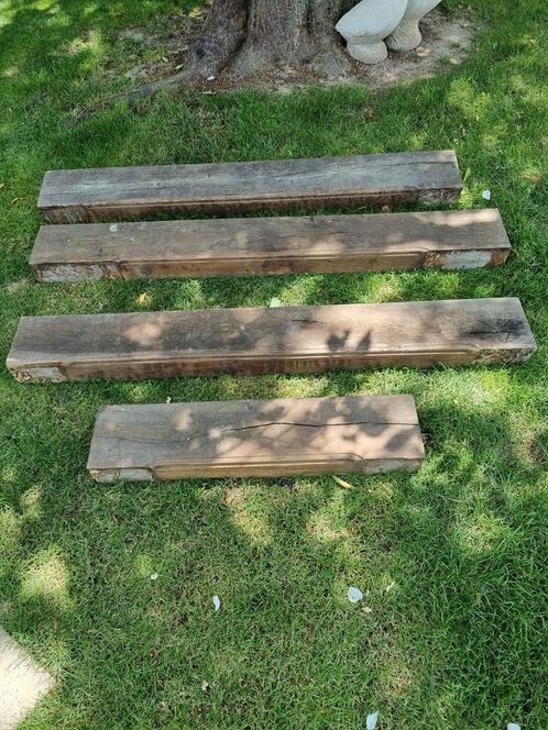45 jaar oude eike balken 18.5 cm x 9,5 cm., Tuin en Terras, Bielzen en Borduren, Zo goed als nieuw, Ophalen