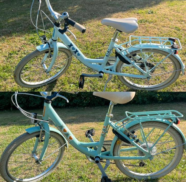 2 Lots of Love 20 inch fietsen (blauw en turkoois), Fietsen en Brommers, Fietsen | Kinderfietsjes, Zo goed als nieuw, Ophalen