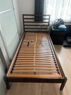 Een persoon bed in goede staat 90/200, Ophalen, 90 cm, Eenpersoons, Bruin