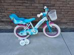 Frozen kinderfiets met zijwieltjes, Fietsen en Brommers, Ophalen, Zo goed als nieuw, Zijwieltjes