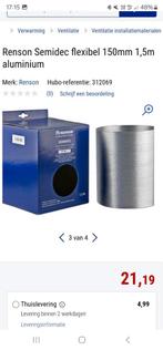 Renson flexibele aluminium buis, Doe-het-zelf en Bouw, Ophalen of Verzenden, Nieuw
