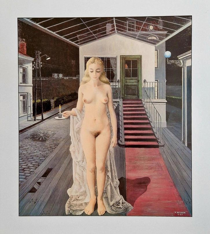 Delvaux (After) - Chrysis, Antiek en Kunst, Kunst | Litho's en Zeefdrukken, Ophalen
