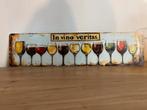 Metalen plaat in vino veritas, Ophalen of Verzenden, Zo goed als nieuw