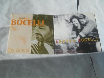 2 CD SINGLES -ANDREA BOCELLI, Cd's en Dvd's, 2 t/m 5 singles, Ophalen of Verzenden, Zo goed als nieuw, Klassiek