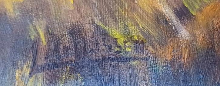 Olieverf op doek gesigneerd jacht op Engelse Foxhounds, Antiek en Kunst, Kunst | Schilderijen | Klassiek, Ophalen