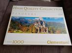 Clementoni puzzel 1000 stuks - Neuschwanstein, Hobby en Vrije tijd, Gebruikt, Ophalen of Verzenden, 500 t/m 1500 stukjes, Legpuzzel