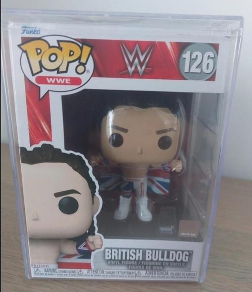 Funko Wwf British Bulldog + case, Verzamelen, Poppetjes en Figuurtjes, Zo goed als nieuw, Ophalen of Verzenden