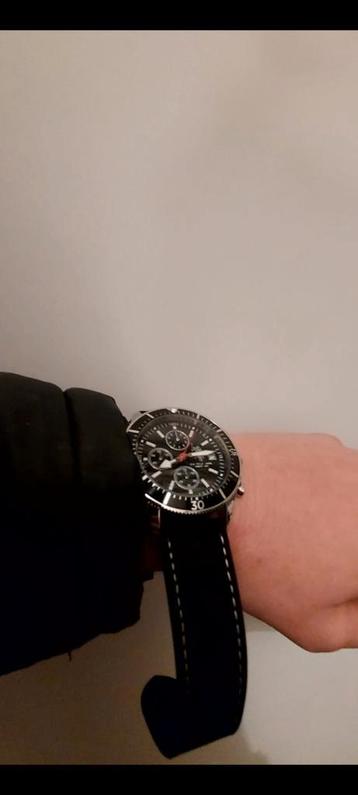  U.S. Polo Assn. Chronograaf Herenhorloge – Zwart/Zilver beschikbaar voor biedingen