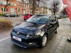 Volkswagen Polo   1.0i/EDITION/1E EIG/AUX/AIRCO/RESERVEWIEL, Auto's, Volkswagen, 75 pk, Start-stop-systeem, Zwart, Particulier