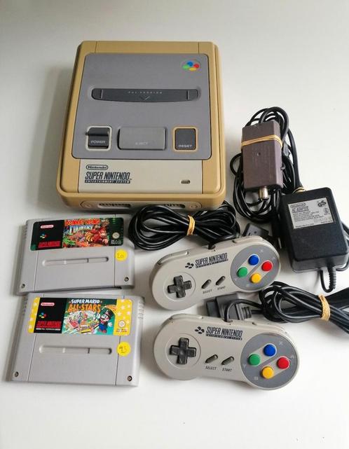 Super Nintendo avec 2 manettes, Consoles de jeu & Jeux vidéo, Consoles de jeu | Nintendo Super NES, Comme neuf, Avec 2 manettes