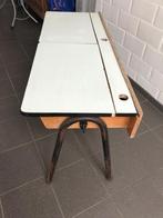 Schoolbankje vintage, Antiek en Kunst, Antiek | Meubels | Tafels, Ophalen