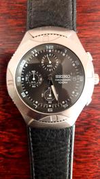 SEIKO VINTAGE CHRONOGRAAF ZELDZAAM!, Handtassen en Accessoires, Horloges | Heren, Ophalen, Seiko, Leer, Staal