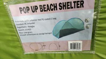Pop-up shelter beschikbaar voor biedingen