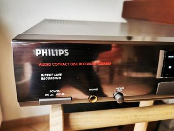 Philips CD-lezer/recorder digitaal optisch in/uit uitstekend