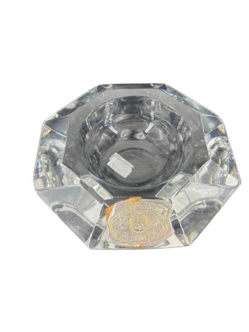 Witte kristallen asbak van Val Saint Lambert, Antiek en Kunst, Antiek | Glaswerk en Kristal, Ophalen of Verzenden