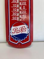 Oude Pepsi Cola reclame thermometer, Reclamebord, Gebruikt, Ophalen of Verzenden