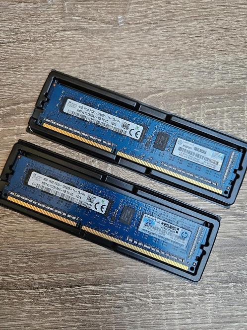 8GB DDR3-1600 ECC (2x 4GB), Computers en Software, RAM geheugen, Gebruikt, Server, 4 GB, DDR3, Ophalen