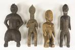 Afrikaanse kunst - 4 oude Dogon-beeldjes - Mali, Ophalen of Verzenden