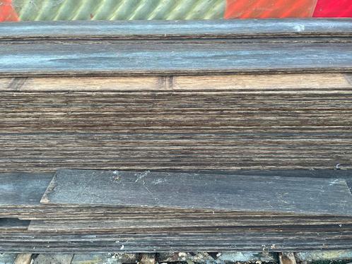 bamboo terrasplanken + b-fix clips, Tuin en Terras, Terrasdelen en Vlonders, Gebruikt, Bamboe, Ophalen