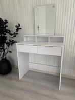 Makeup tafel met spiegel en 2 lades, Huis en Inrichting, Ophalen, Zo goed als nieuw