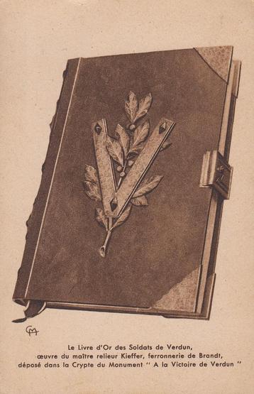 1918 - FRANKRIJK - Livre d'Or des Soldats de Verdun beschikbaar voor biedingen