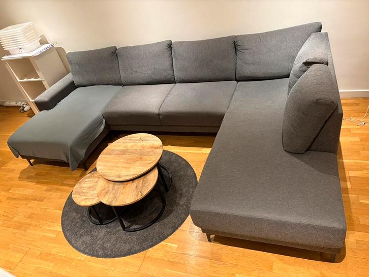 Zetel antraciet grijs, Huis en Inrichting, Zetels | Complete zithoeken, Stof, Ophalen