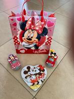 Disney tas met Mickey & Minnie in autootje en metalen doosje, Verzamelen, Mickey Mouse, Gebruikt, Tas, Koffer of Zak, Ophalen