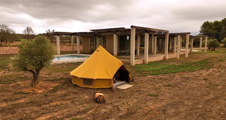 Autentic Bell Tent 5.2 – NIEUW, nooit gebruikt, Caravans en Kamperen, Tenten, tot en met 4, Nieuw, Ophalen