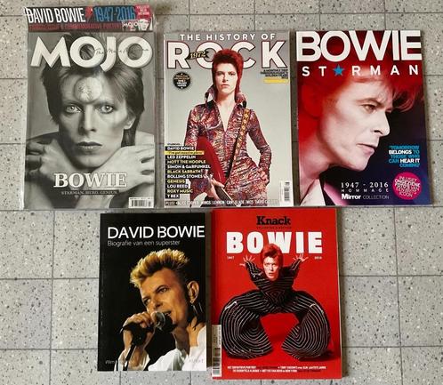 Bowie tijdschriften (x5) en een boek, Livres, Journaux & Revues, Comme neuf, Musique, Cinéma ou TV, Enlèvement ou Envoi