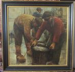 "Fishermen at Work" - Pierre Verbeke (1895 - 1962), Antiek en Kunst, Ophalen