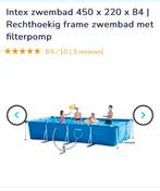 Intex rechthoekig zwembad met zandfilter, Ophalen, Zo goed als nieuw, Rechthoekig