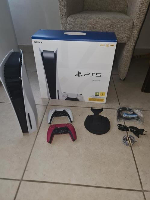 Playstation 5 Disc 1TB | 2 controllers |  Perfecte Staat, Games en Spelcomputers, Spelcomputers | Sony PlayStation 5, Zo goed als nieuw