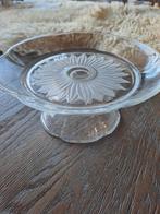 Vintage,glazen schaaltje op voet., Enlèvement ou Envoi
