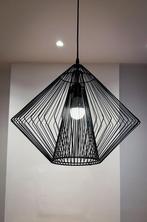Hanglamp, zwart, metaal, Ophalen, Gebruikt, Metaal, Minder dan 50 cm