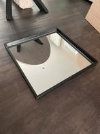 Zwarte vierkante spiegel 65cm, Huis en Inrichting, Woonaccessoires | Spiegels, Zo goed als nieuw, Ophalen