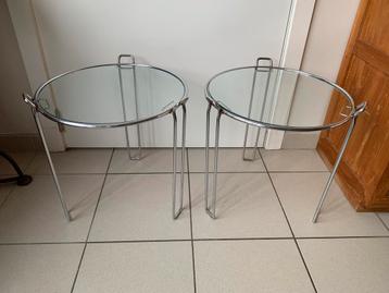 Set van 2 vintage saporiti design bijzettafels  beschikbaar voor biedingen