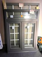 fenêtre extérieure pvc anthracite intérieur blanc 114 x 151, Enlèvement, Comme neuf