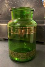 Bocaux anciens en verre de couleur verte – Fabrication belge, Enlèvement, Comme neuf