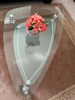Glazen salontafel, Ophalen, Gebruikt, 100 tot 150 cm, 50 tot 100 cm