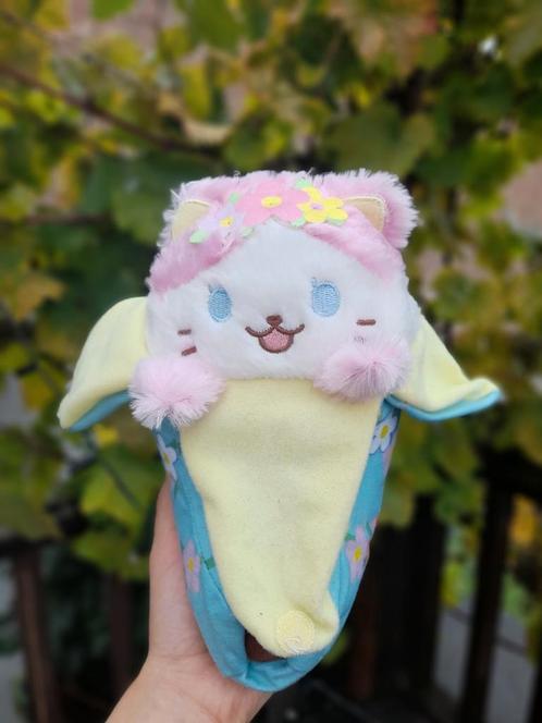 Peluche banane kawaii Fleur, Verzamelen, Beren en Cherished Teddies, Zo goed als nieuw, Overige typen, Ophalen