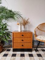 Vintage midcentury ladekastje | kastje, Teck, 25 à 50 cm, Moins de 100 cm, Vintage midcentury