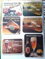 Lot van 6 bierviltjes " Whitbread", Ophalen of Verzenden, Gebruikt, Viltje(s)